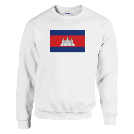 Sweat-shirt Drapeau du Cambodge - Pixelforma 