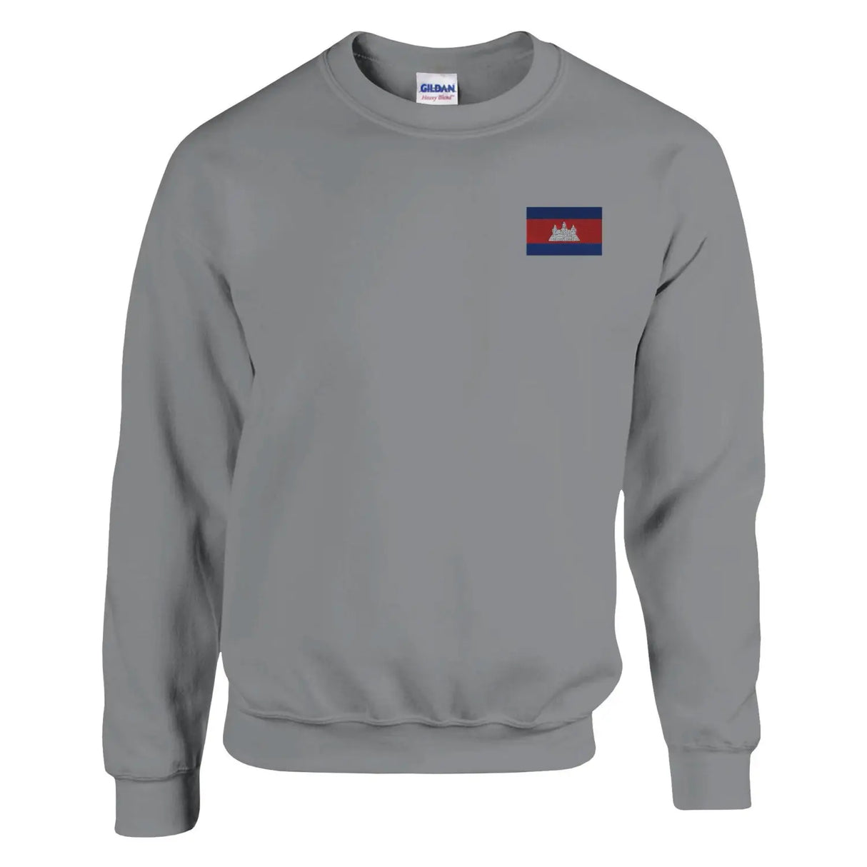 Sweat-shirt drapeau du cambodge en broderie - pixelforma