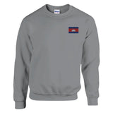 Sweat-shirt drapeau du cambodge en broderie - pixelforma