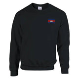 Sweat-shirt drapeau du cambodge en broderie - pixelforma