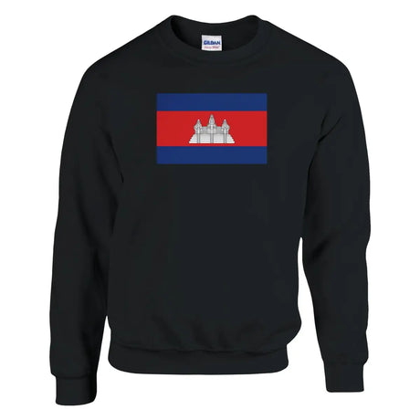 Sweat-shirt Drapeau du Cambodge - Pixelforma 