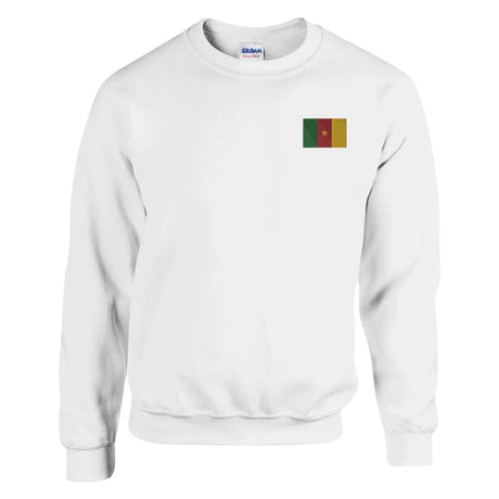 Sweat-shirt Drapeau du Cameroun en broderie - Pixelforma 