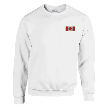 Sweat-shirt drapeau du canada en broderie - pixelformaflag