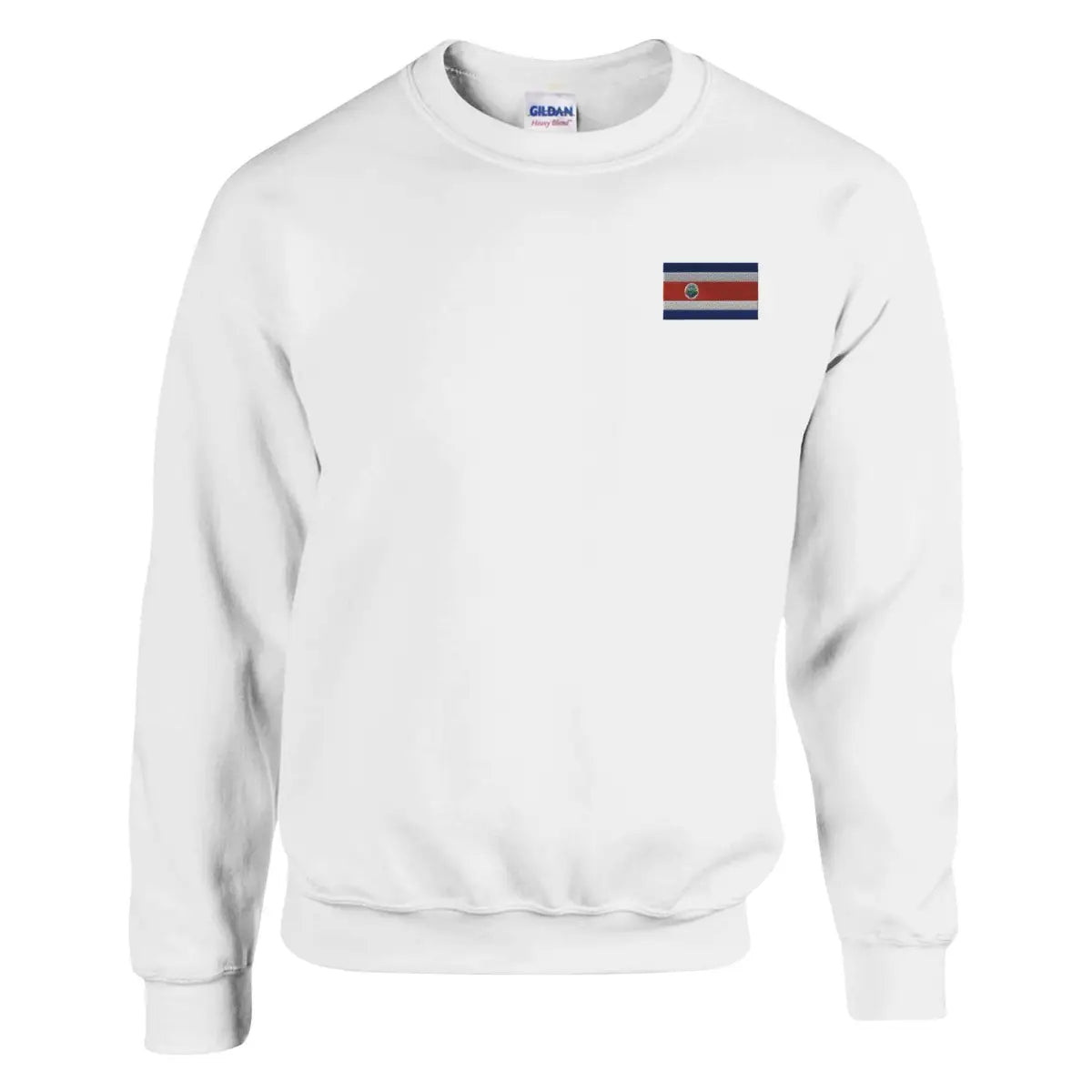 Sweat-shirt Drapeau du Costa Rica en broderie - Pixelforma 