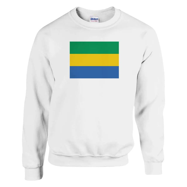 Sweat-shirt Drapeau du Gabon - Pixelforma 