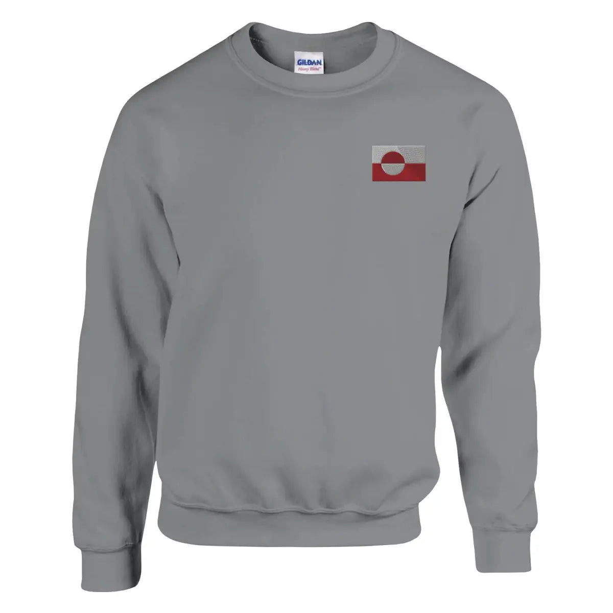 Sweat-shirt drapeau du groenland en broderie - pixelformaflag