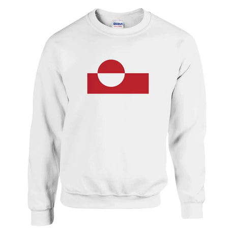 Sweat-shirt drapeau du groenland - pixelformaflag