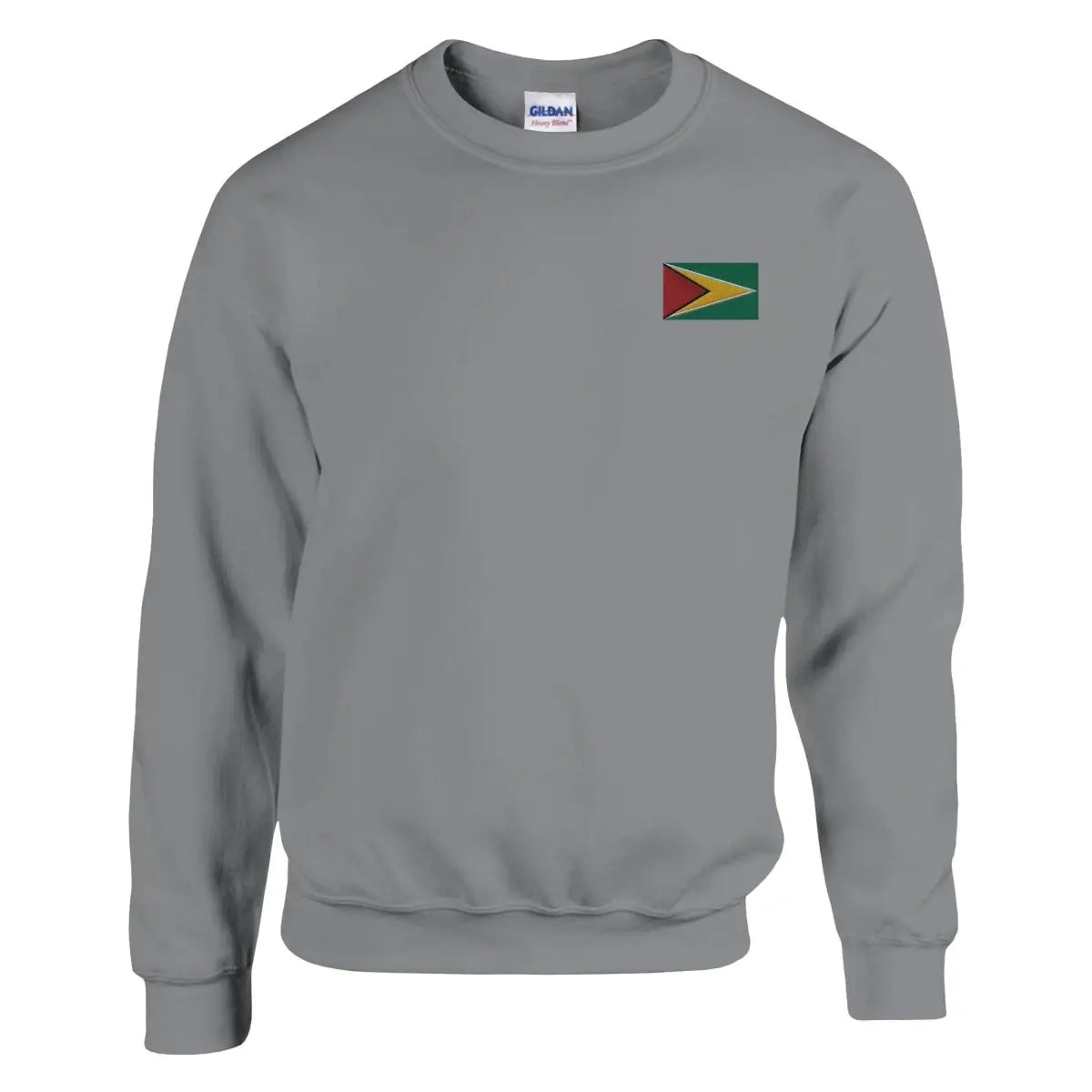 Sweat-shirt Drapeau du Guyana en broderie - Pixelforma 