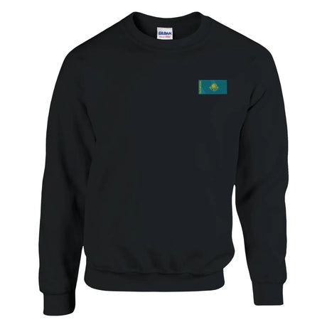 Sweat-shirt drapeau du kazakhstan en broderie - pixelformaflag
