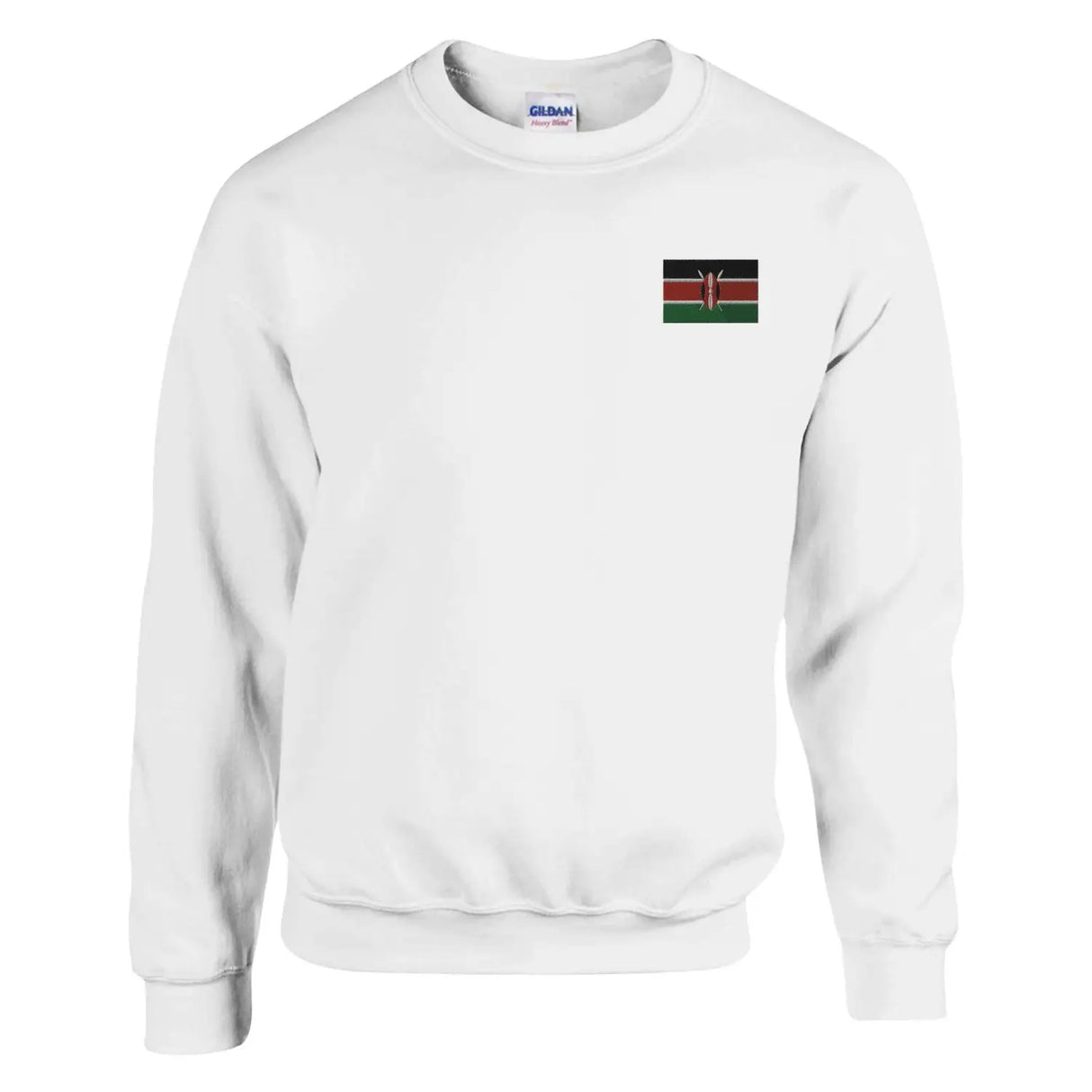Sweat-shirt drapeau du kenya en broderie - pixelformaflag