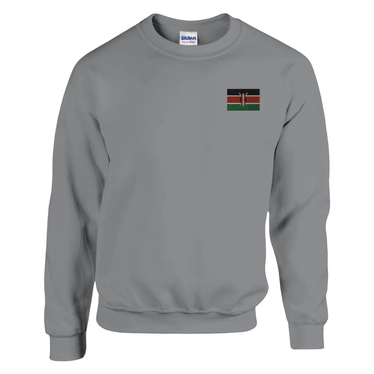 Sweat-shirt drapeau du kenya en broderie - pixelformaflag
