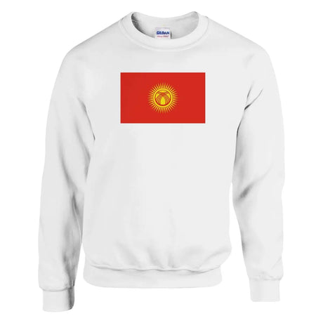 Sweat-shirt Drapeau du Kirghizistan - Pixelforma 