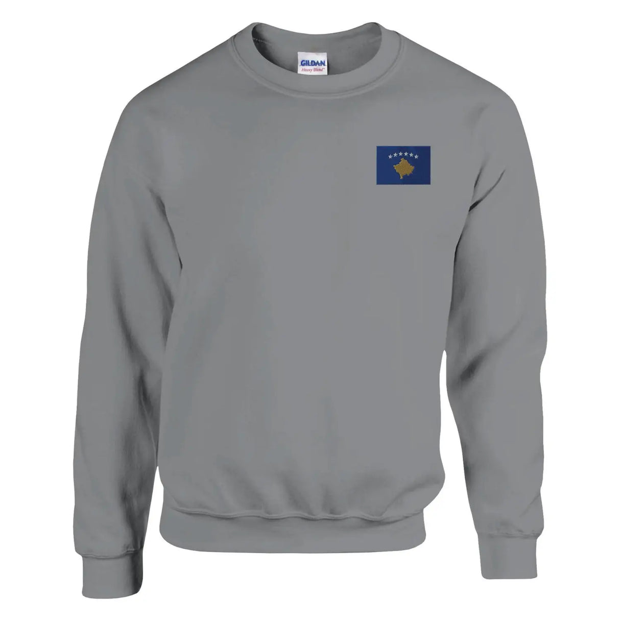 Sweat-shirt drapeau du kosovo en broderie - pixelformaflag