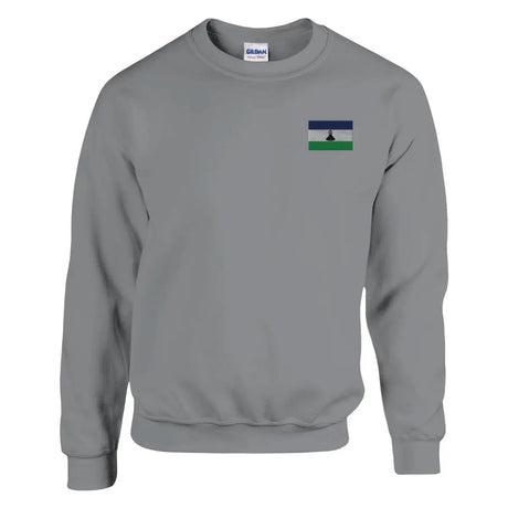 Sweat-shirt Drapeau du Lesotho en broderie - Pixelforma 