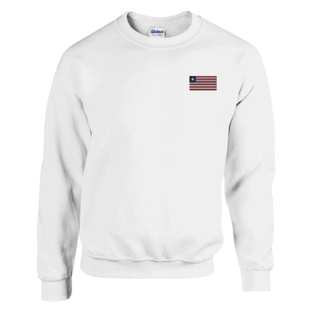 Sweat-shirt drapeau du liberia en broderie - pixelformaflag