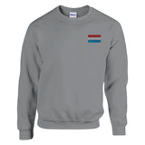 Sweat-shirt drapeau du luxembourg en broderie - pixelformaflag