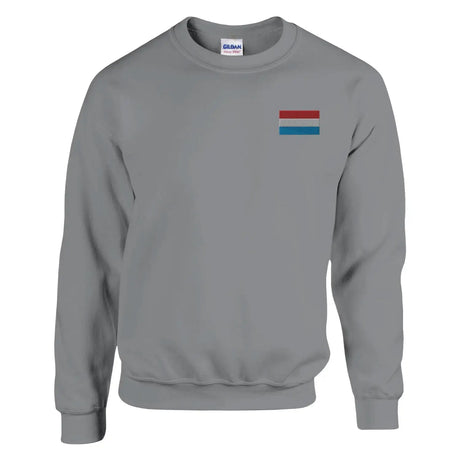Sweat-shirt drapeau du luxembourg en broderie - pixelformaflag