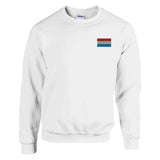 Sweat-shirt drapeau du luxembourg en broderie - pixelformaflag