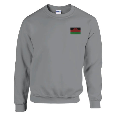 Sweat-shirt drapeau du malawi en broderie - pixelforma