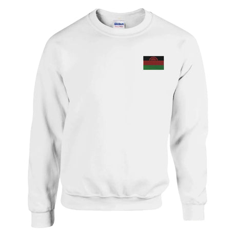 Sweat-shirt drapeau du malawi en broderie - pixelforma