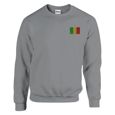 Sweat-shirt drapeau du mali en broderie - pixelformaflag