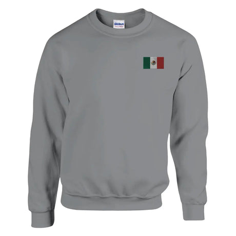 Sweat-shirt drapeau du mexique en broderie - pixelformaflag