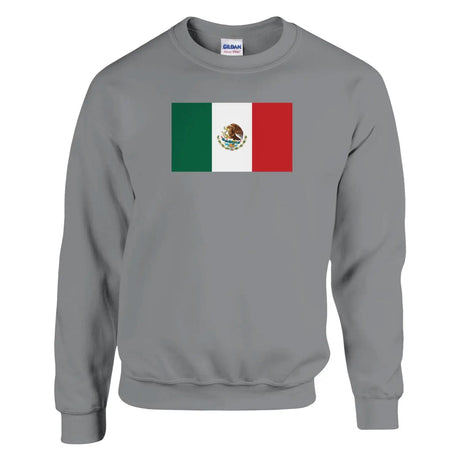 Sweat-shirt drapeau du mexique - pixelformaflag