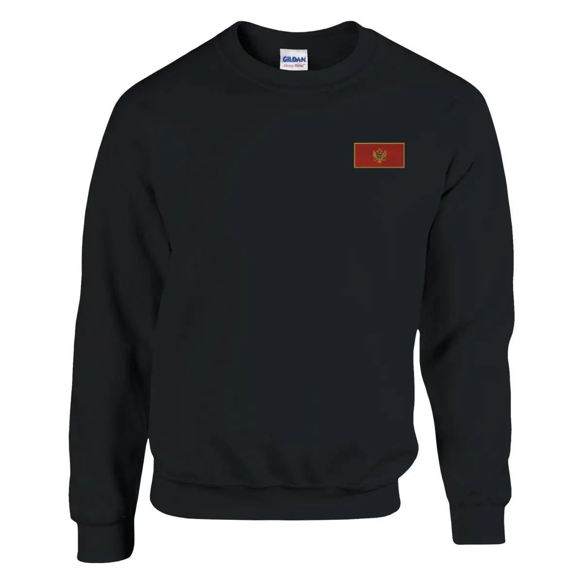 Sweat-shirt drapeau du monténégro en broderie - pixelformaflag