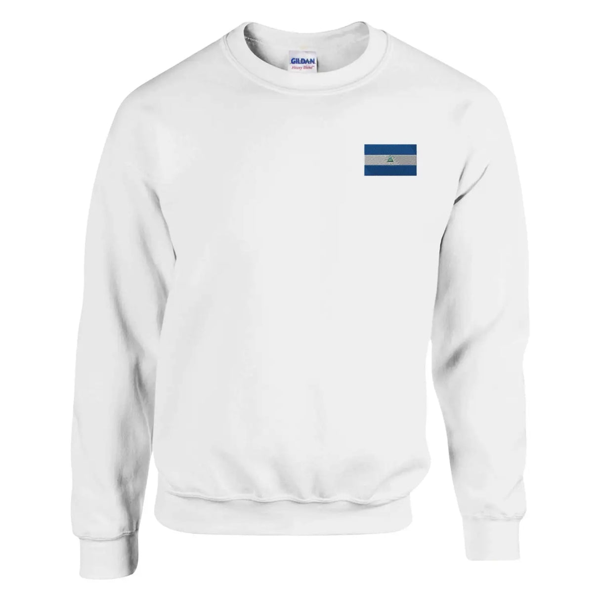 Sweat-shirt drapeau du nicaragua en broderie - pixelformaflag