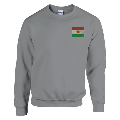 Sweat-shirt drapeau du niger en broderie - pixelformaflag
