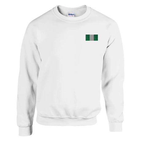 Sweat-shirt Drapeau du Nigeria en broderie - Pixelforma 