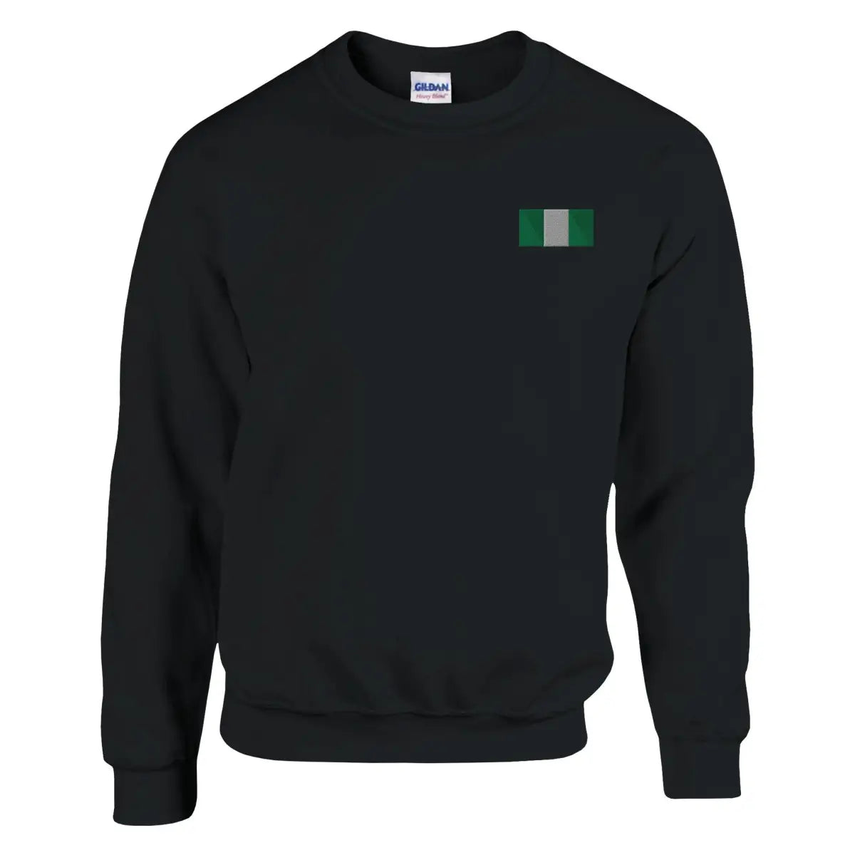 Sweat-shirt Drapeau du Nigeria en broderie - Pixelforma 