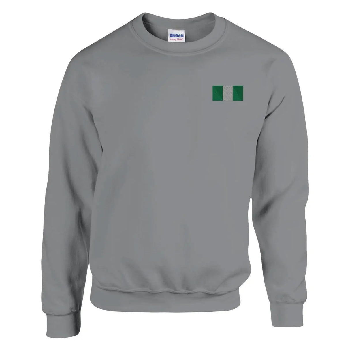 Sweat-shirt drapeau du nigeria en broderie - pixelformaflag