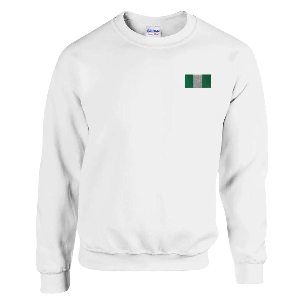 Sweat-shirt drapeau du nigeria en broderie - pixelformaflag