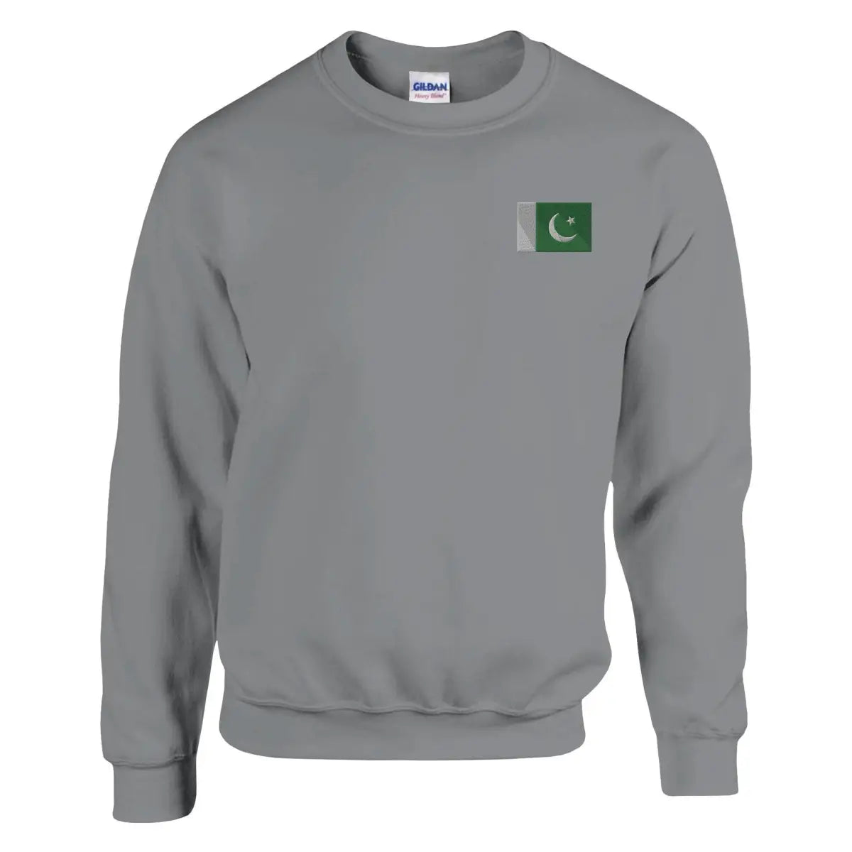 Sweat-shirt Drapeau du Pakistan en broderie - Pixelforma 