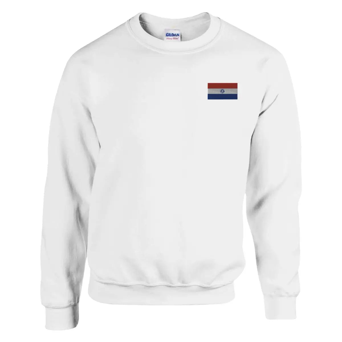 Sweat-shirt Drapeau du Paraguay en broderie - Pixelforma 