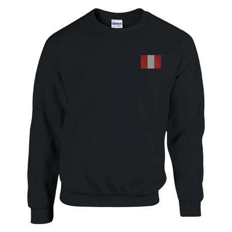 Sweat-shirt drapeau du pérou en broderie - pixelformaflag