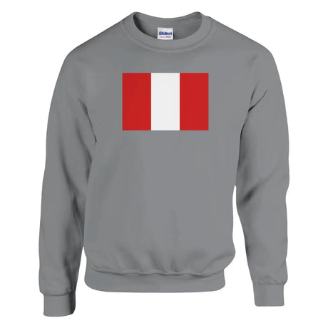 Sweat-shirt drapeau du pérou - pixelformaflag
