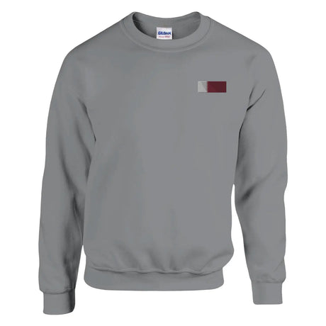 Sweat-shirt drapeau du qatar en broderie - pixelformaflag