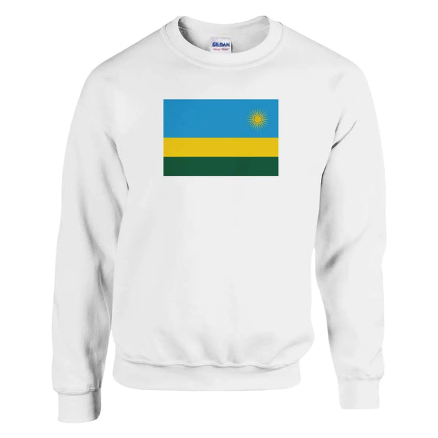 Sweat-shirt Drapeau du Rwanda - Pixelforma 