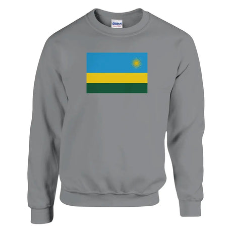 Sweat-shirt Drapeau du Rwanda - Pixelforma 