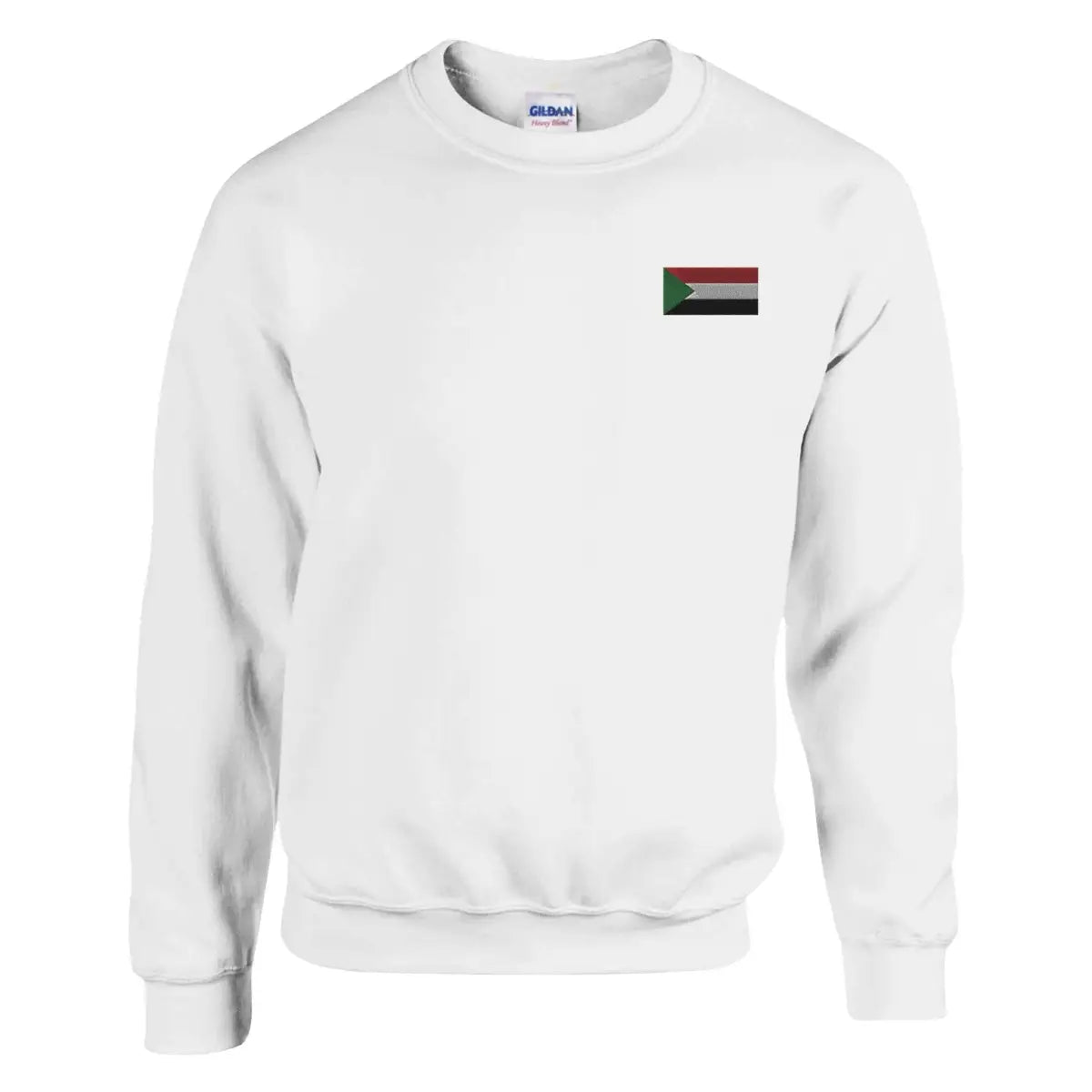 Sweat-shirt drapeau du soudan en broderie - pixelformaflag