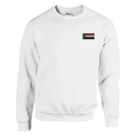 Sweat-shirt drapeau du soudan en broderie - pixelformaflag