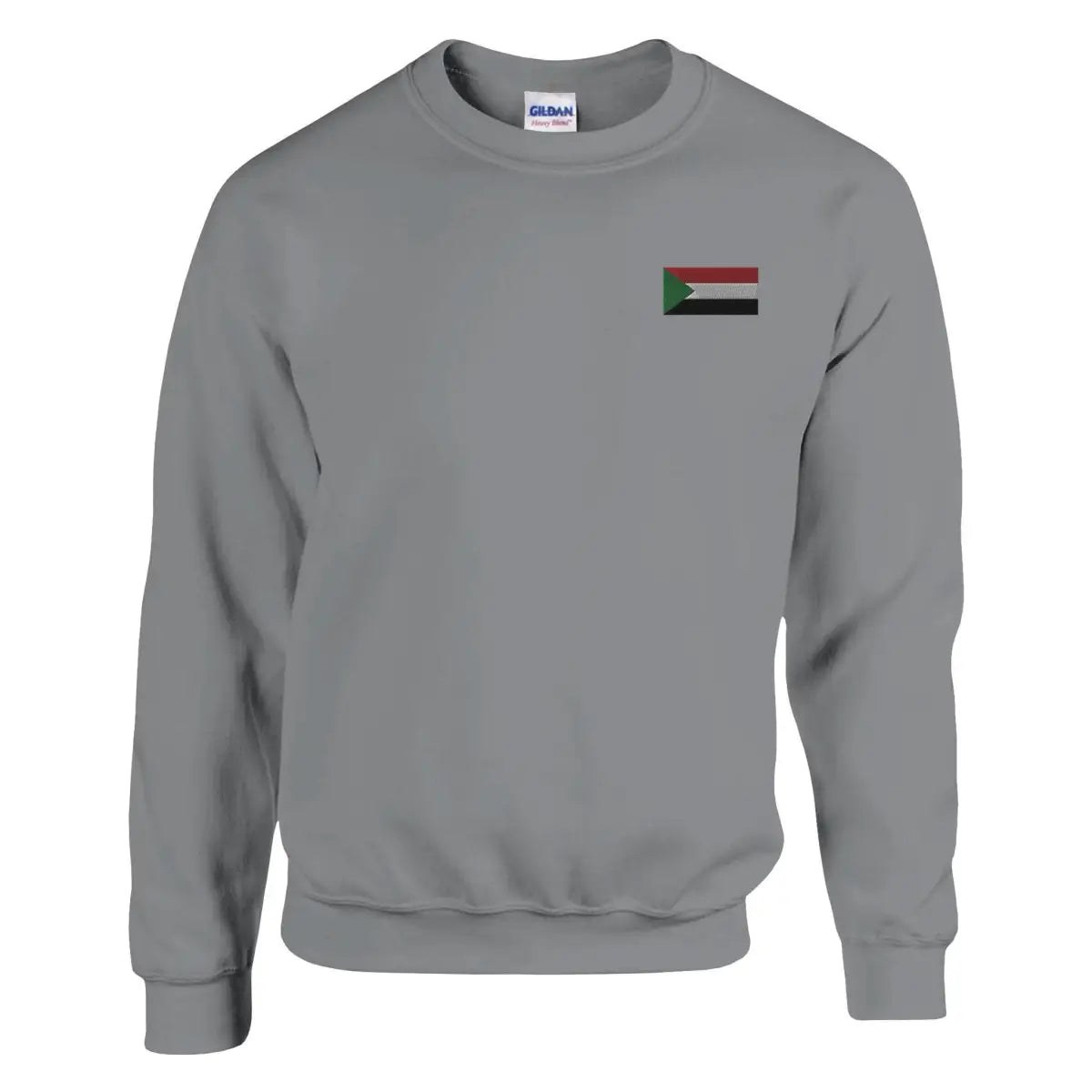 Sweat-shirt drapeau du soudan en broderie - pixelformaflag