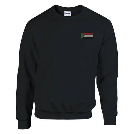 Sweat-shirt drapeau du soudan en broderie - pixelformaflag
