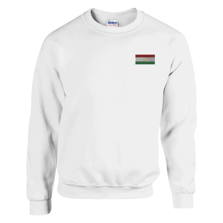 Sweat-shirt drapeau du tadjikistan en broderie - pixelformaflag