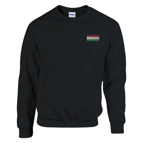 Sweat-shirt drapeau du tadjikistan en broderie - pixelformaflag