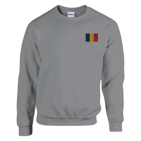 Sweat-shirt drapeau du tchad en broderie - pixelformaflag