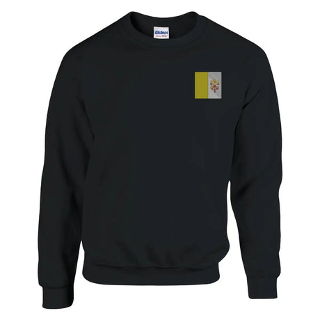 Sweat-shirt Drapeau du Vatican en broderie - Pixelforma 