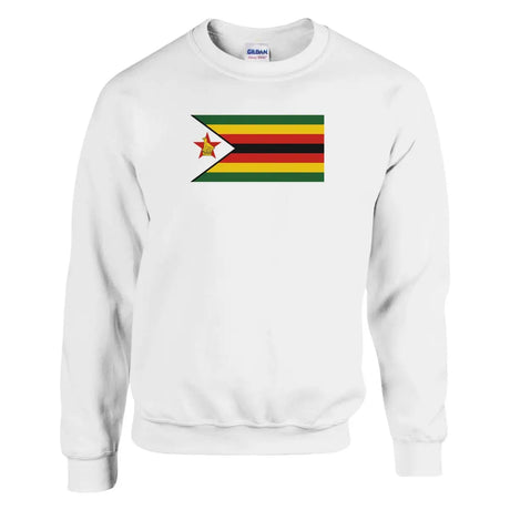 Sweat-shirt Drapeau du Zimbabwe - Pixelforma 